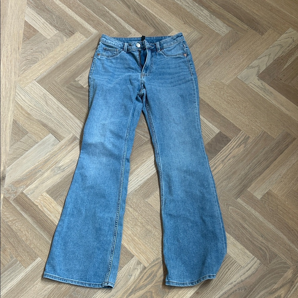 H&M Denim Blue Wide Leg Jeans